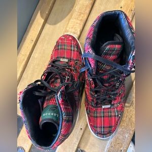 Women’s Red/ Green plaid Nike London Hi Dunk